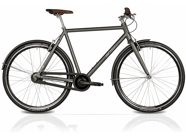 Herren City Fahrrad 28 Zoll UR.2825 Urban Bike – Shimano Nexus 7-Gang, Grau Matt, Rahmenhöhe 53 Oder 57 Cm – Made In EU, Modell 2025