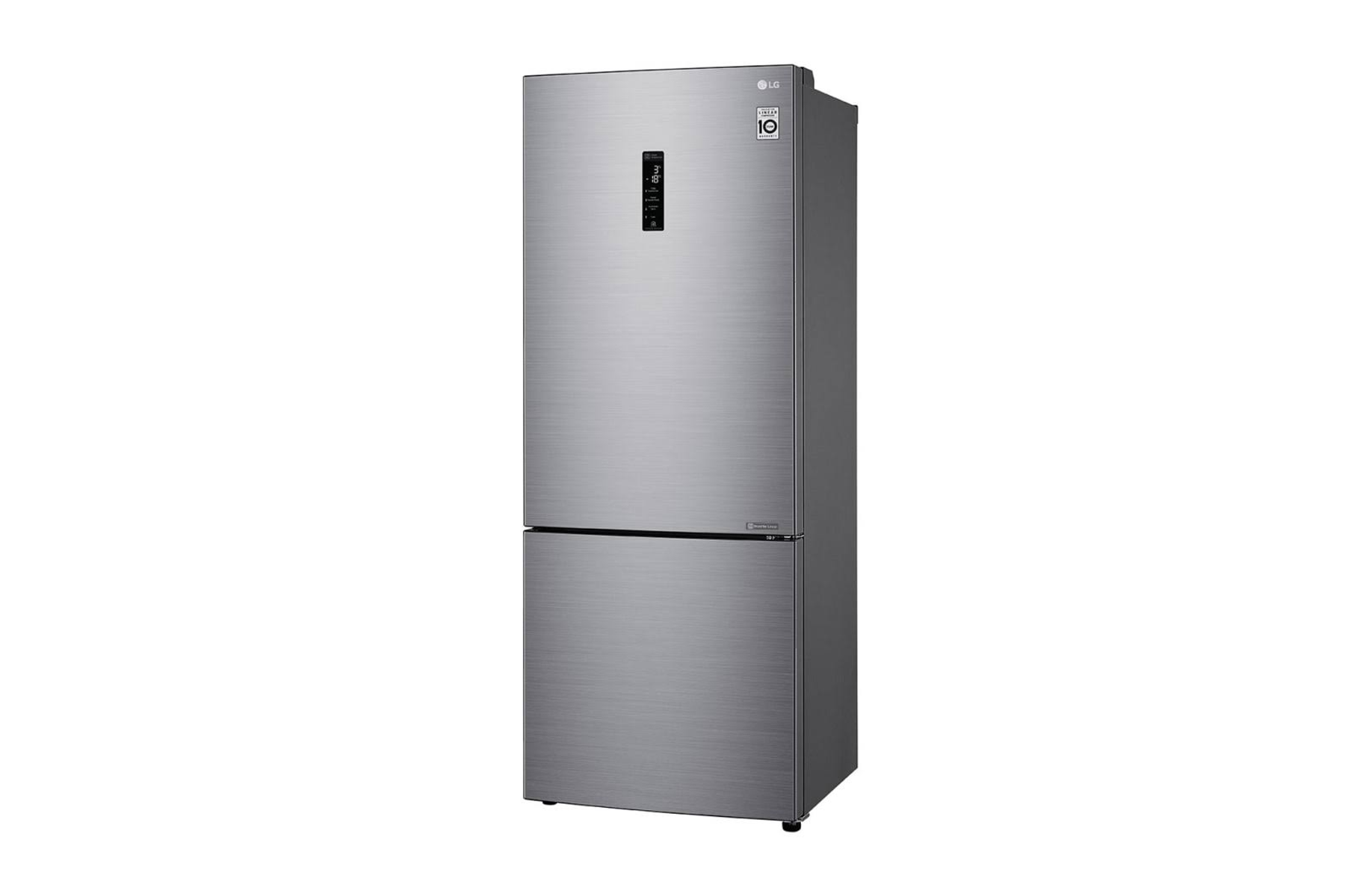 FRIGORIFERO COMBINATO LG GBB566PZHZN, 2 Porte, L 70 cm, No Frost, Capacità netta totale 462 l, Rumorosità: 41 dB(A), LAN wireless, 3 ripiani, Dimensioni: L 70 cm A 1850 mm P 700 mm, Argento, Classe E