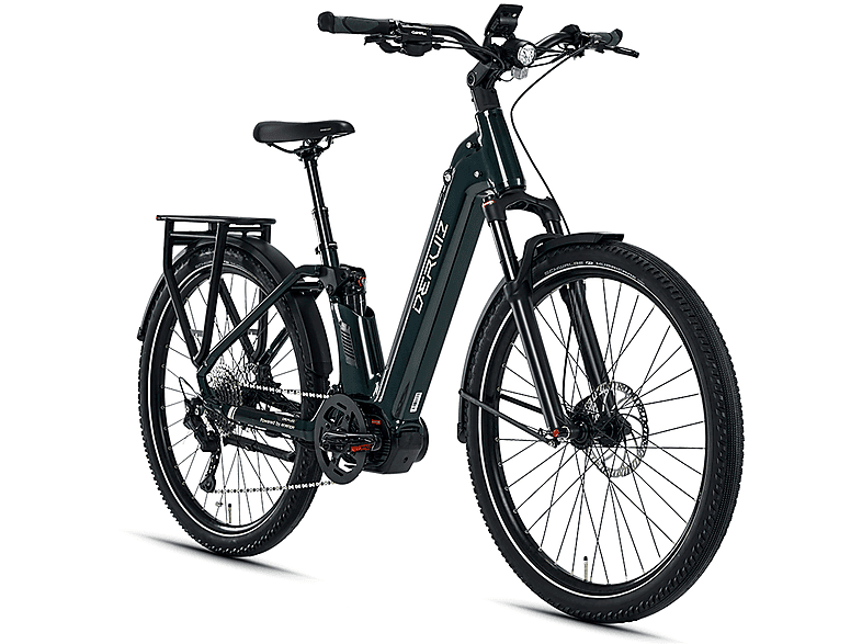 DERUIZ Lapis SUV 250W 110Nm mit Mittelmotor All Terrain Bike (ATB) (Laufradgröße: 27,5 Zoll, Unisex-Rad, 644 Wh, Cumbrian green)