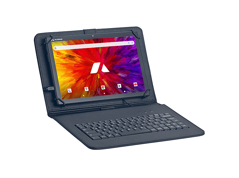 ACEPAD A131T, LTE, Octa-Core, 14GB RAM, Tablet mit Tastatur, 128 GB, 10,1 Zoll, Schwarz