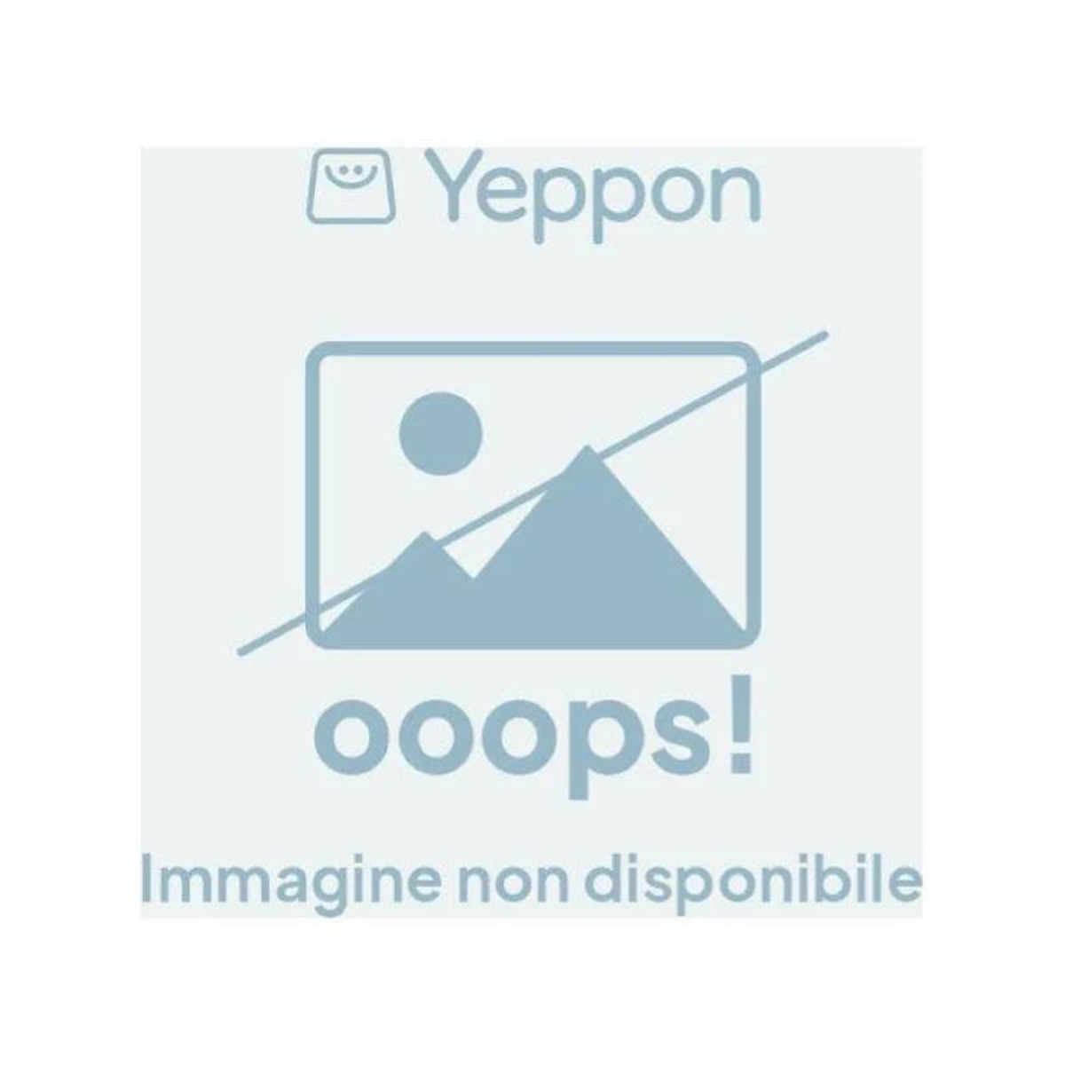 Szary obraz z napisem 'ooops!' i 'Immagine non disponibile' po włosku.