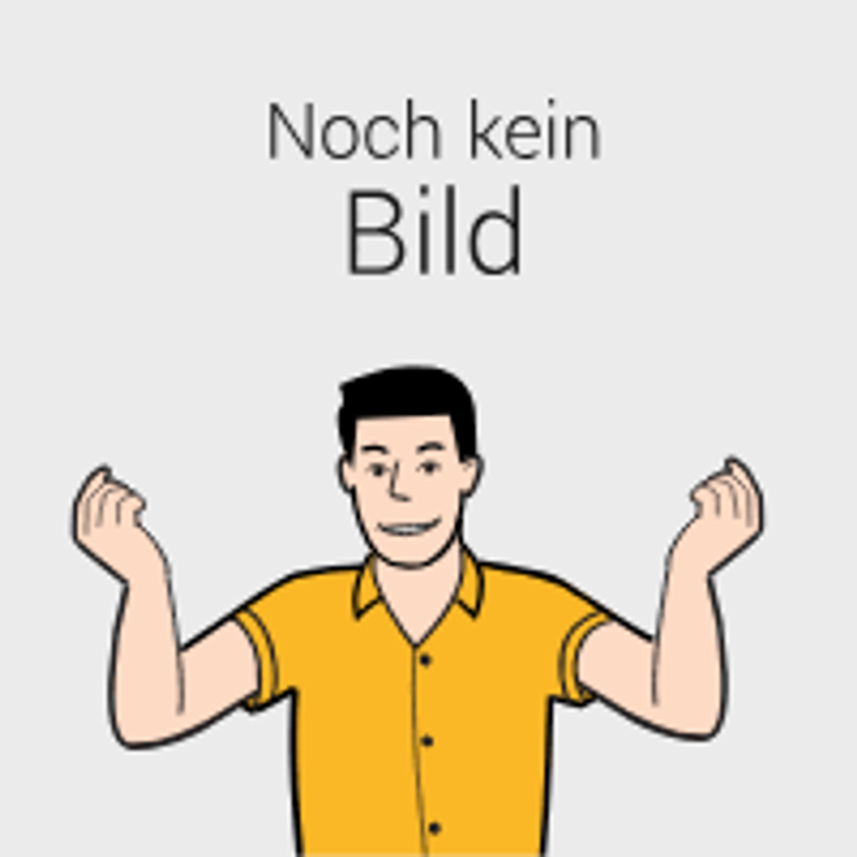 Mężczyzna z podniesionymi ramionami, nad nim tekst 'Brak obrazu'.