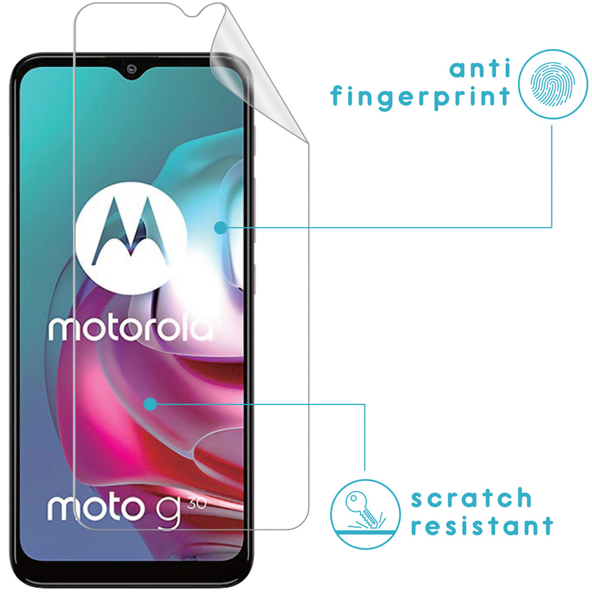 6x Pellicola Protettiva Compatibile Con Motorola One Action