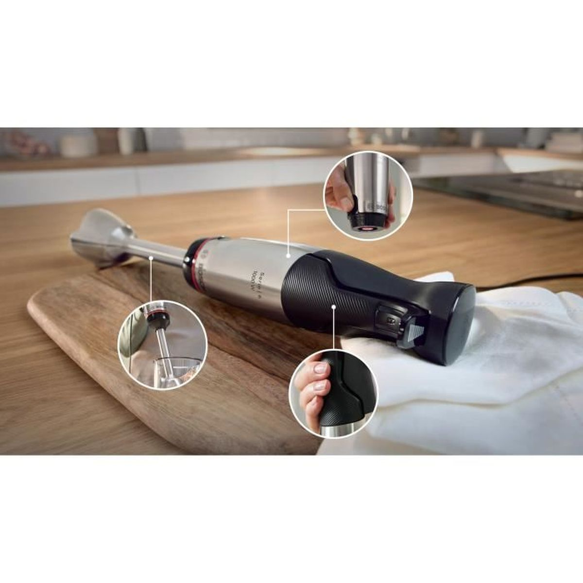 Blender CASE LOGIC Serie 6 MSM6M622 Czarny, Stal nierdzewna