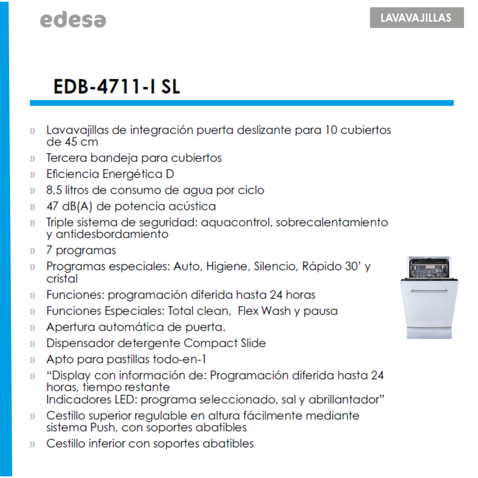 Un manual para un lavavajillas con texto en español.