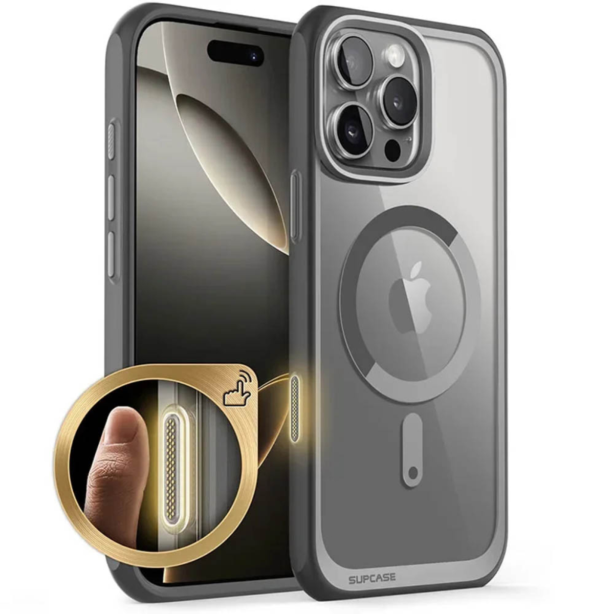 SUPCASE UB Mag, Backcover, Apple, iPhone 16 Pro Max, Grey MediaMarkt