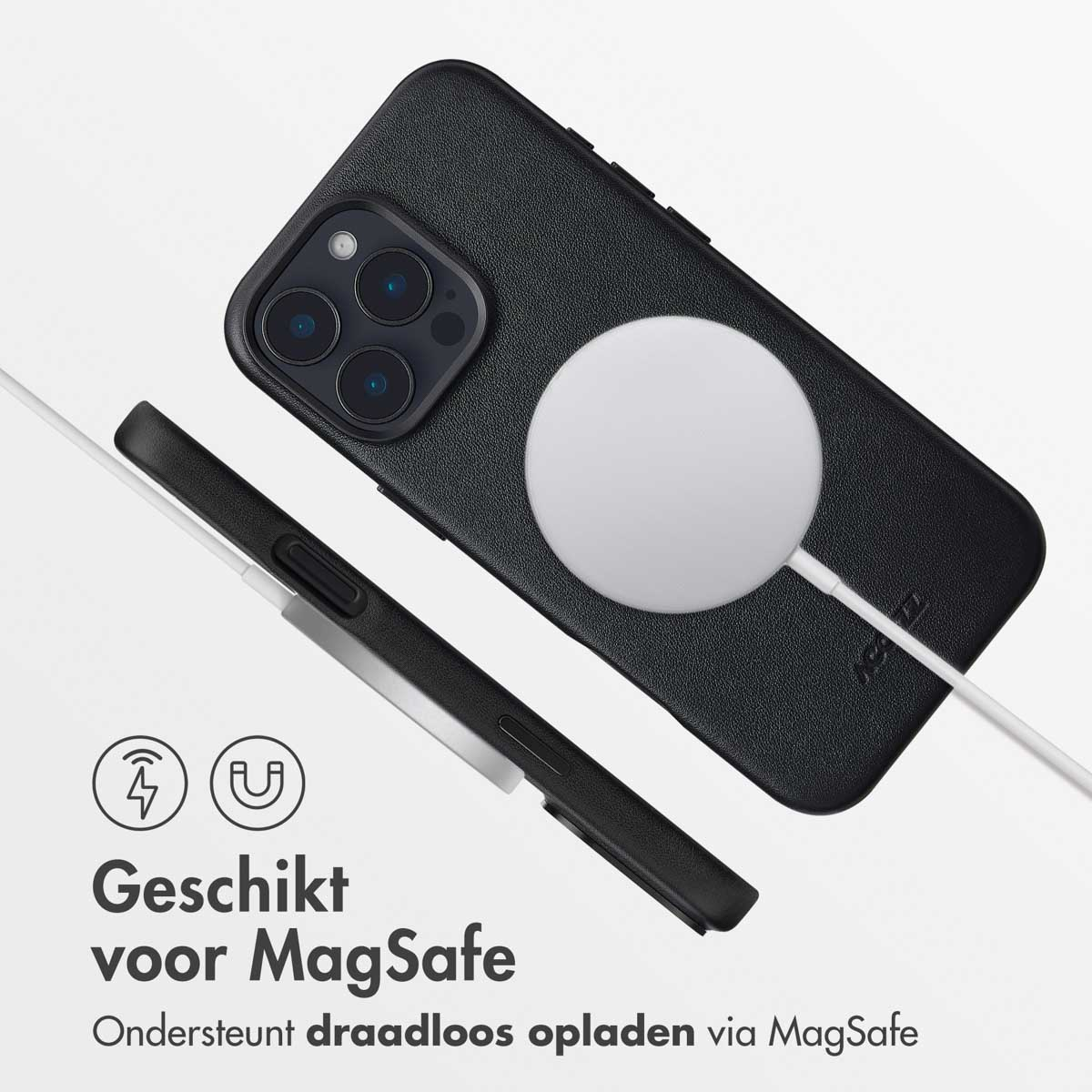 HUOBAO Batterij Case voor iPhone 15, 8500mAh draagbare oplader, oplaadbare uitgebreide slimme batterij voor iPhone 15, 6.1 inch, zwart