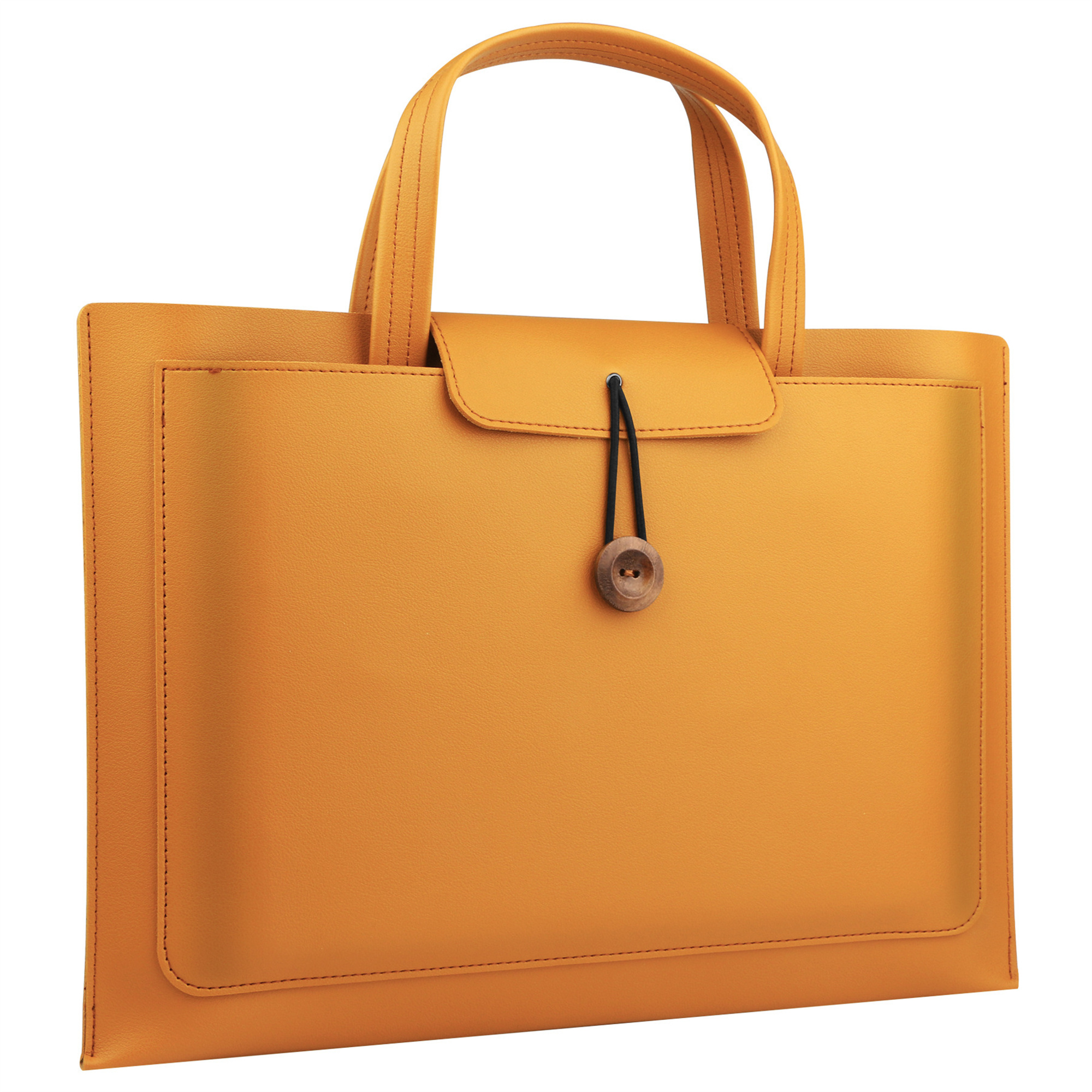 DARMLINK Zoll Laptop-Tasche für Business Freizeit Notebooktasche  Sleeves für Apple,Samsung PU-Leder, Orangenfarbig