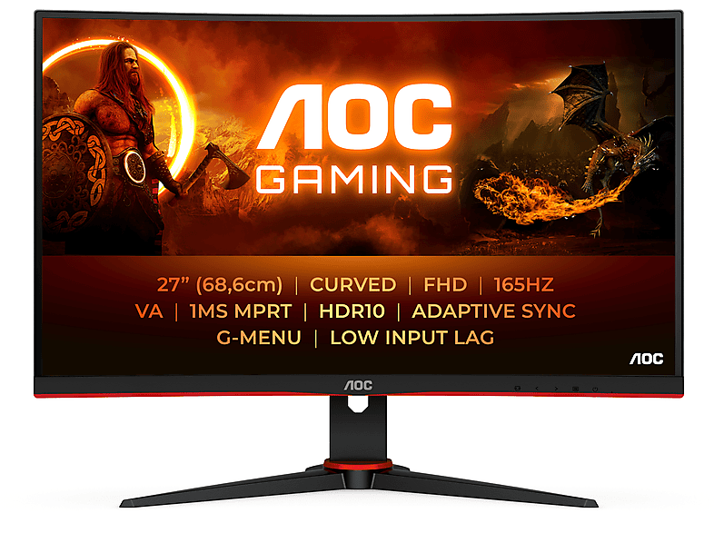 Monitor - AOC AOC G2 C27G2E/BK pantalla para PC 68,6 cm (27") 1920 x 1080 Pixeles Negro