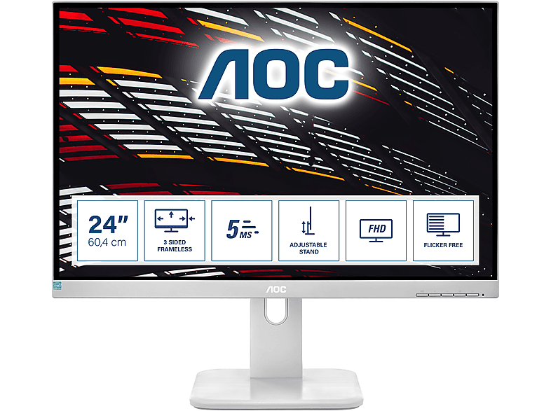 AOC 24P1/GR 23,8 Zoll Full-HD Monitor (5 ms Reaktionszeit , 60Hz , 60 Hz nativ)