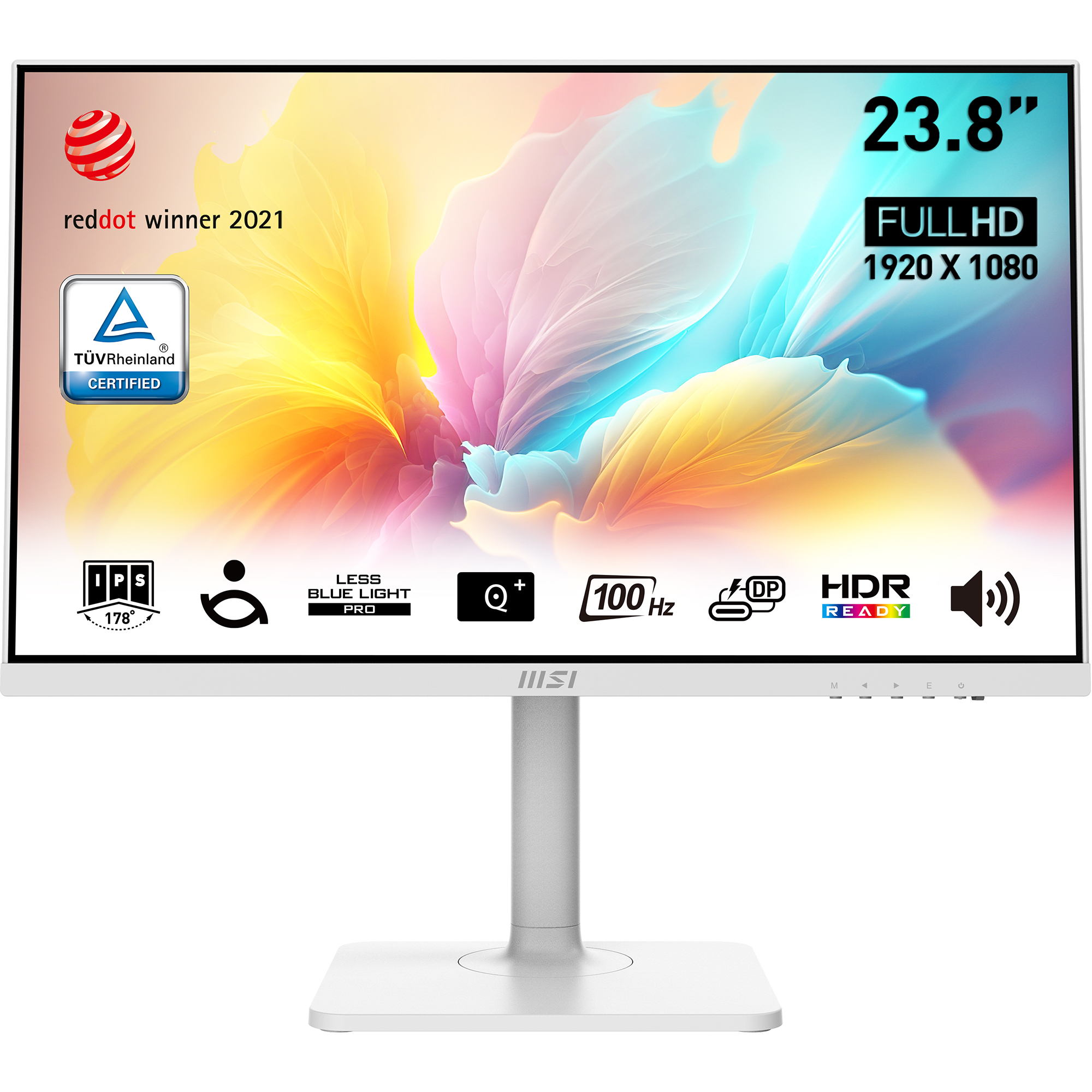 MSI Modern MD2412PW 23,8 inç Full-HD 1 ms 100 Hz Monitör Beyaz