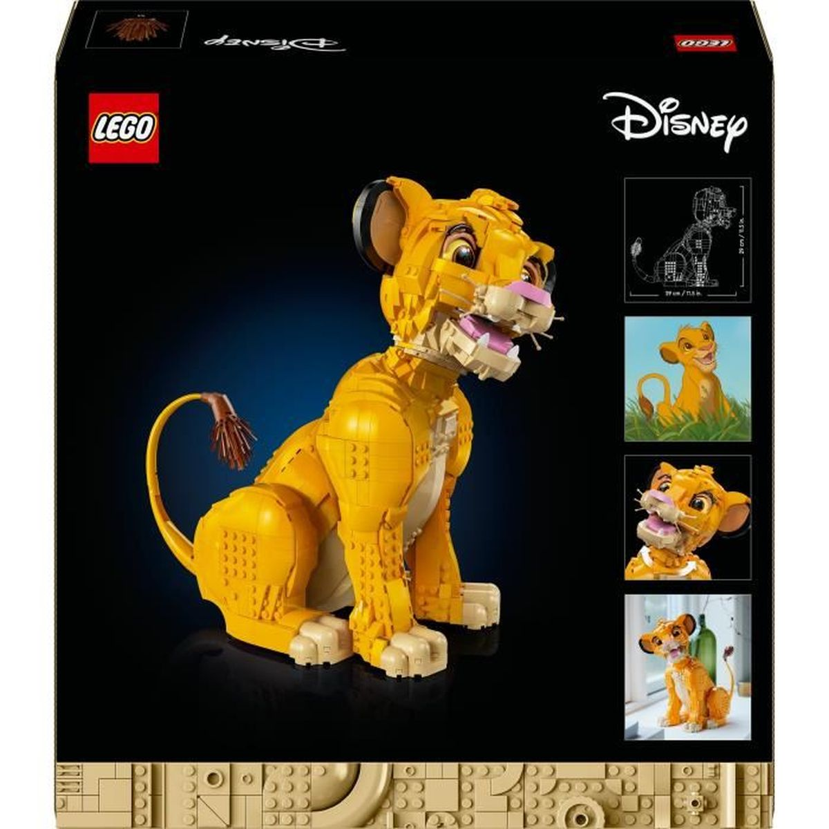 Klocki LEGO Disney 43247 Król Lew - młody Simba p2 Wielobarwny