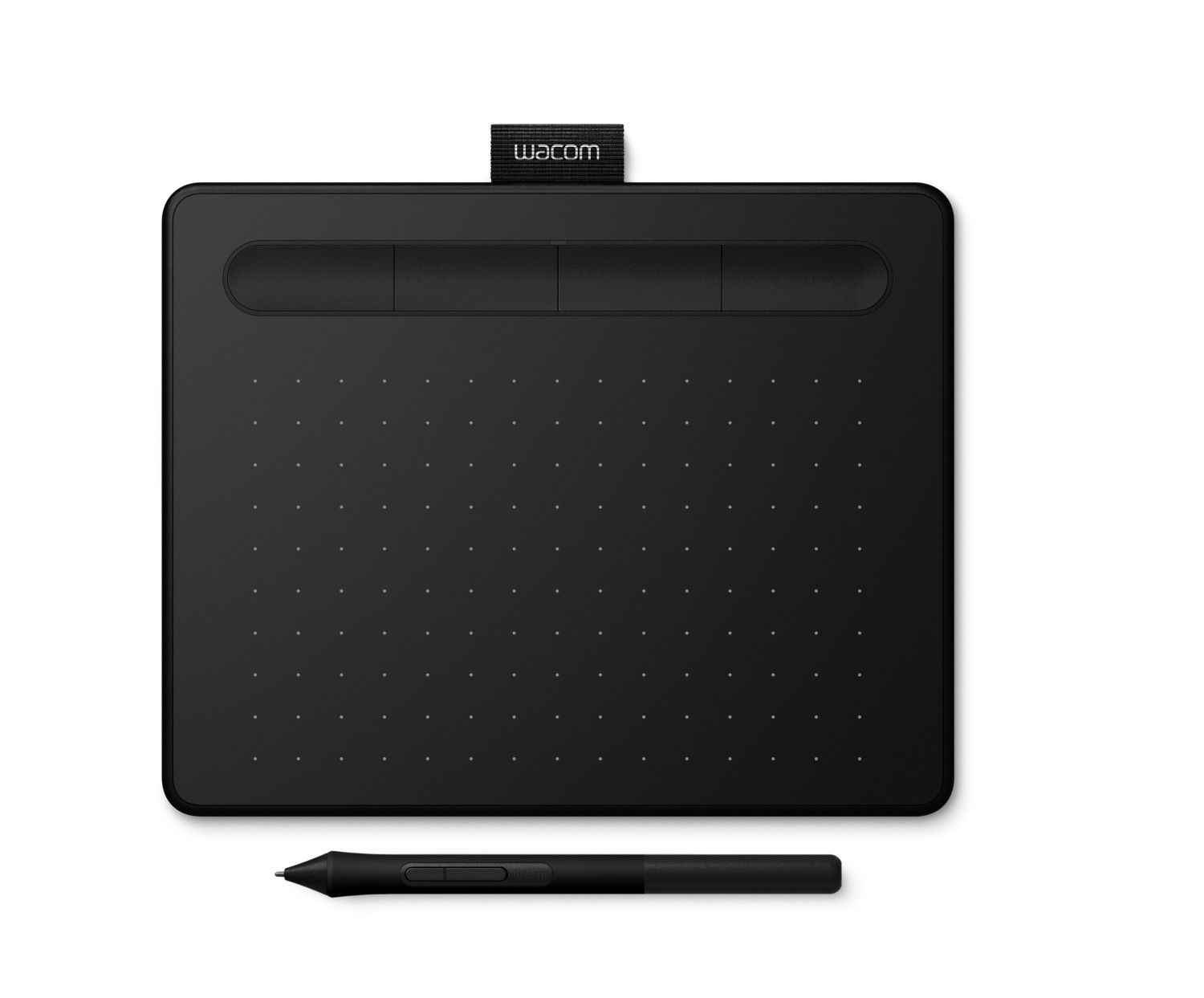 Tableta gráfica - WACOM Intuos CTL4100K S, 7 ", Lápiz digital, Negro