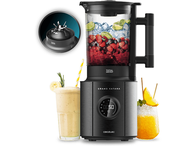 CECOTEC Grand Katana 2700MAX Total Destroy Screen B Standmixer Schwarz ...