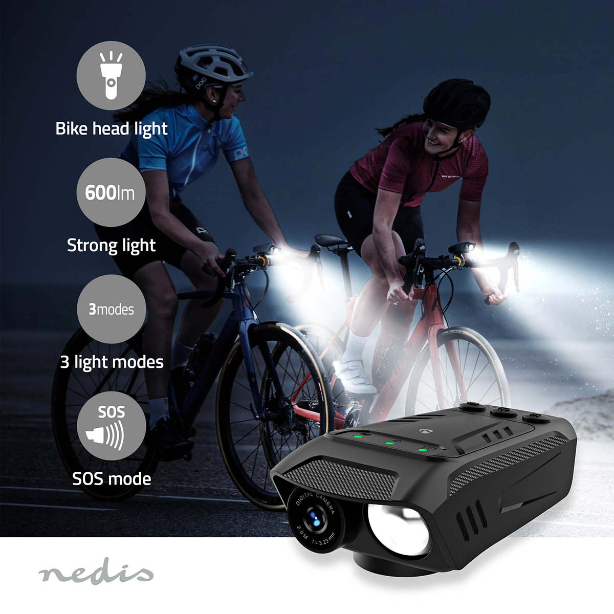 ACTION CAMERA NEDIS CCAM100BK, Full HD 1080ppixel