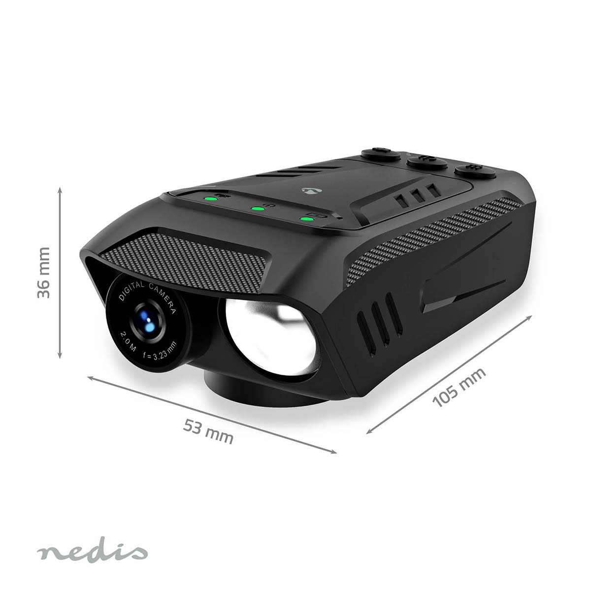 ACTION CAMERA NEDIS CCAM100BK, Full HD 1080ppixel