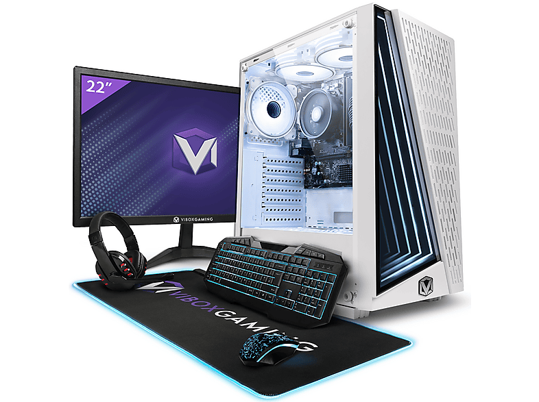 VIBOX I-90, Gaming PC mit AMD Ryzen™ 3 4 Prozessor, 8 GB RAM, 480 GB SSD, AMD Radeon™ RX Vega 8, Linux