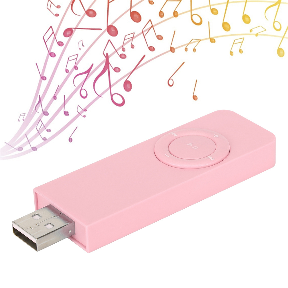 Rosa USB-Stick. Verfügt über einen USB-Anschluss und ein rosafarbenes Gehäuse.