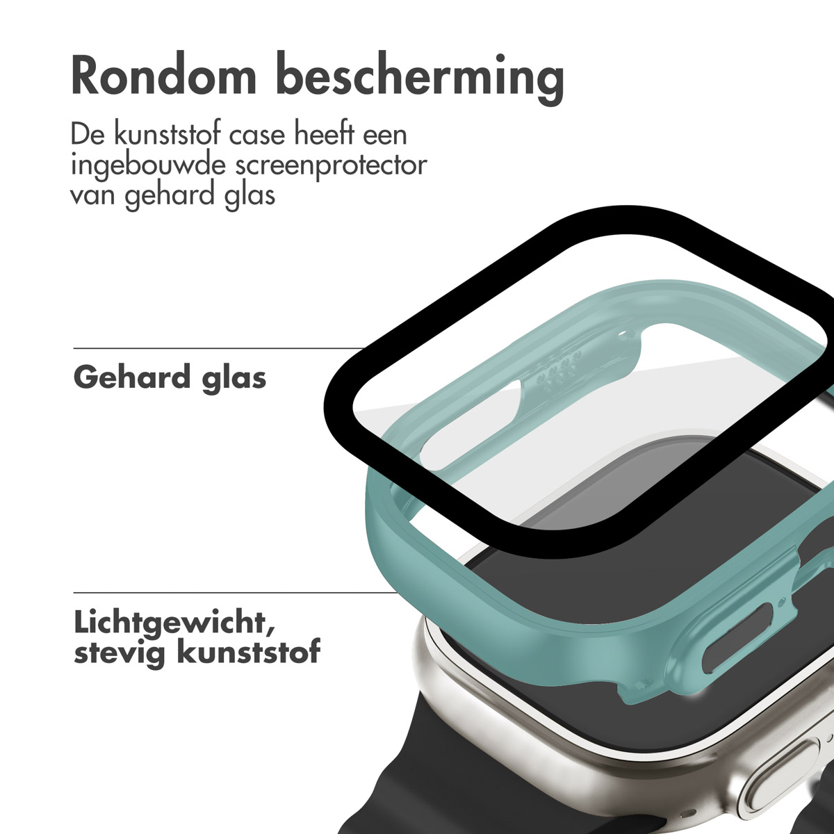 Watch screen protector. It is made of hard glass and lightweight plastic.