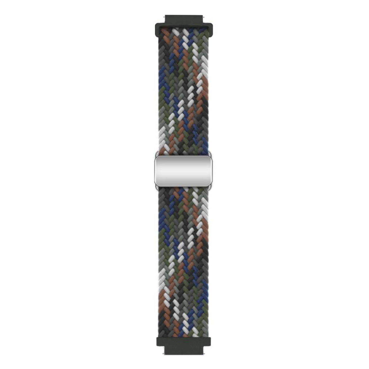 Geflochtenes Uhrenarmband mit Camouflage-Muster.