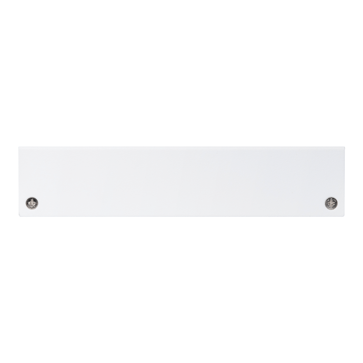 White device. Two screws on the left and right sides. No other details are visible.