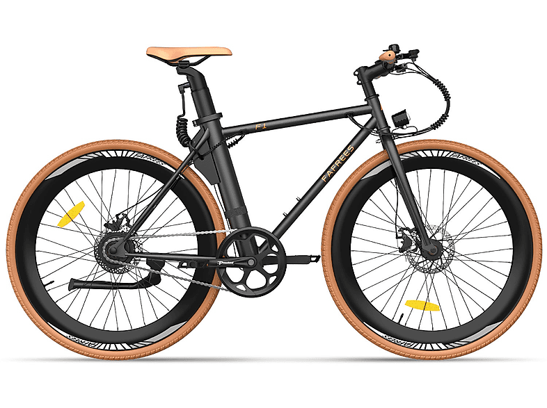 FAFREES F1 Citybike (Laufradgröße: 28 Zoll, Rahmenhöhe: 95 cm, Unisex-Rad, 360 Wh, Schwarz)