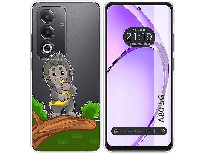 Custodia Per OPPO A80 5G, Anello Armatura Supporto Antiurto Telefono & Schermo