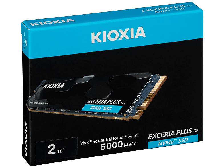 Disco duro SSD interno 2 TB - KIOXIA Disco SSD M.2 2280 Kioxia Exceria Plus G3 2Tb Tlc Nvme Pcie 5900R/3900W