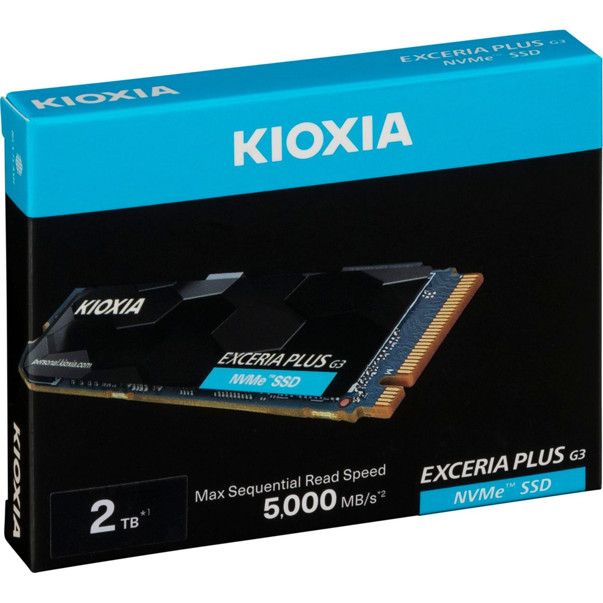 KIOXIA SSD 2TB EXCERIA PLUS G3 NVME 5000/3900 M.2 via PCIe 2 TB Dahili SSD Disk
