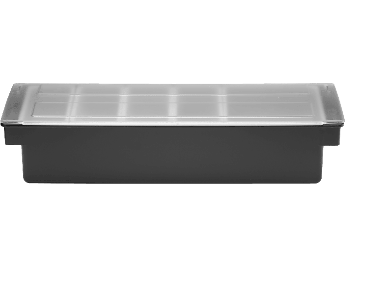 Box Per Fondi Di Caffè HENDI - In Acciaio Inox E Silicone, Design A Tipo Legno, Dimensioni 275x175x110 Mm