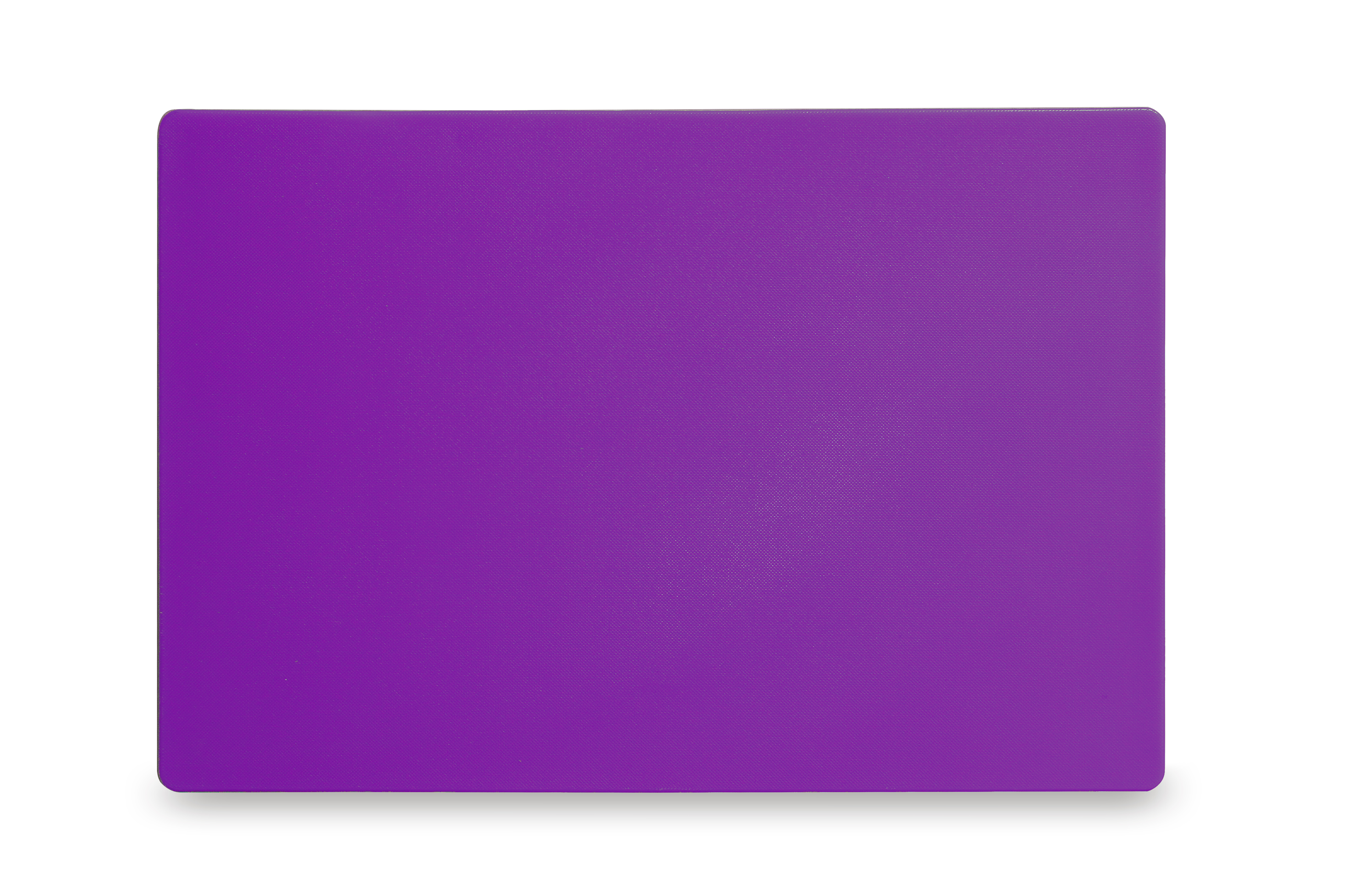 Tagliere viola singolo, rettangolare, isolato su bianco.
