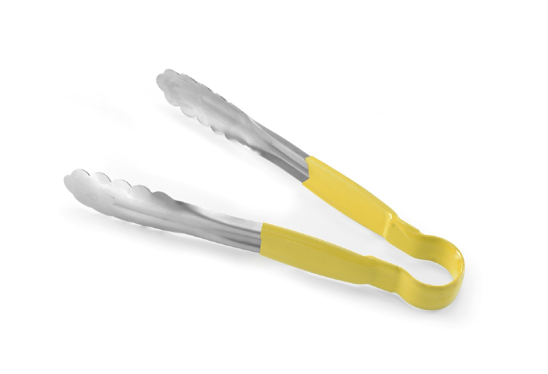 Pinze con manico giallo su sfondo bianco.