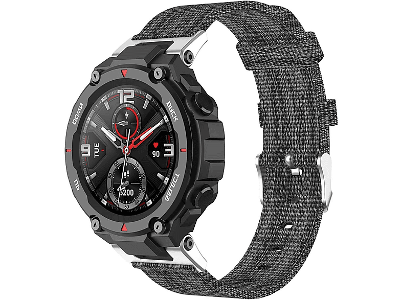 Atmungsaktives Sport-Armband Für Amazfit T-Rex 2 – Nylon-Ersatzband, Verstellbar, In Regenbogenfarben