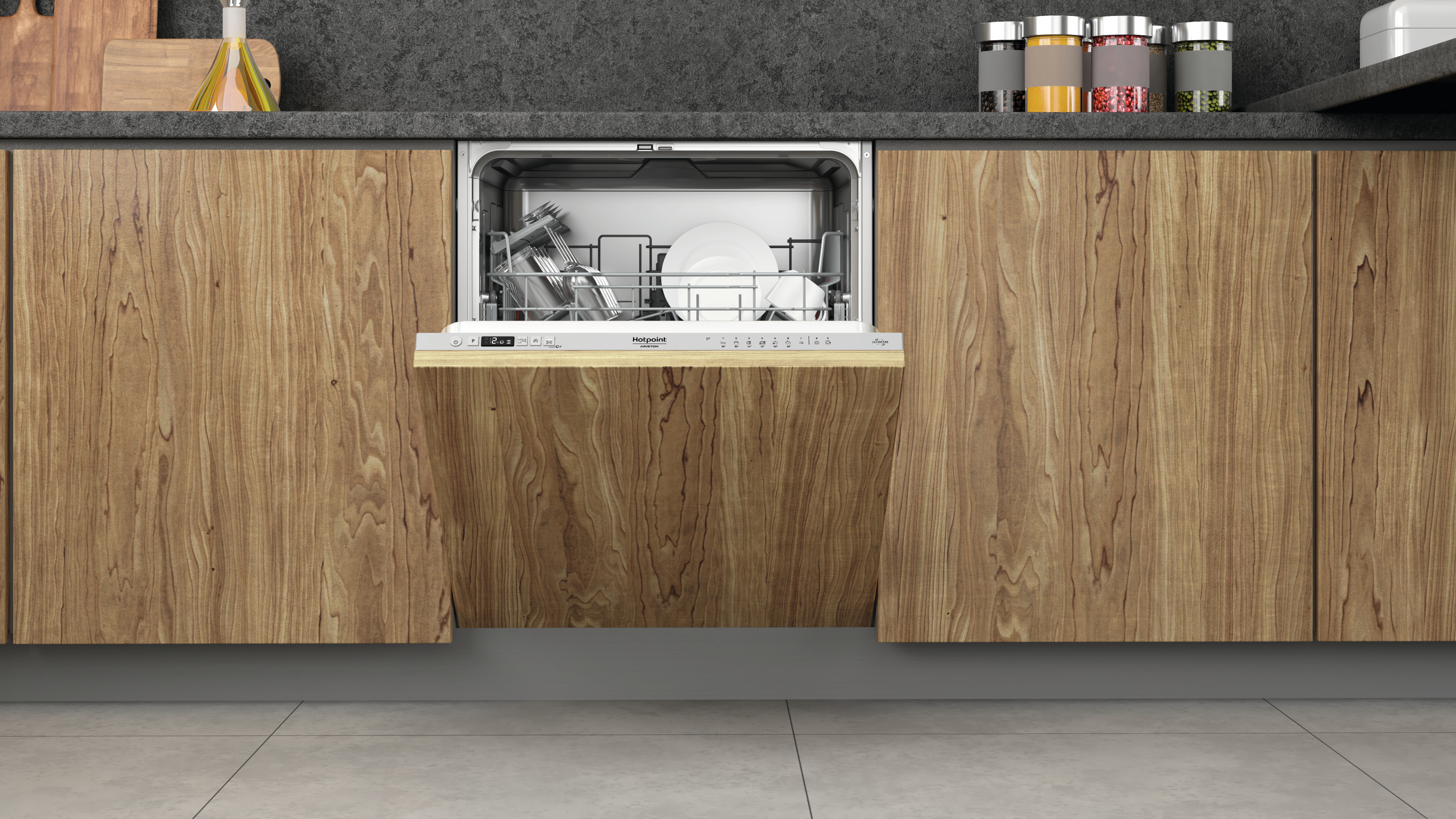 Lavastoviglie Hotpoint H2I HD526 AS, Classe E, A Scomparsa Totale, 14 - Foto 5