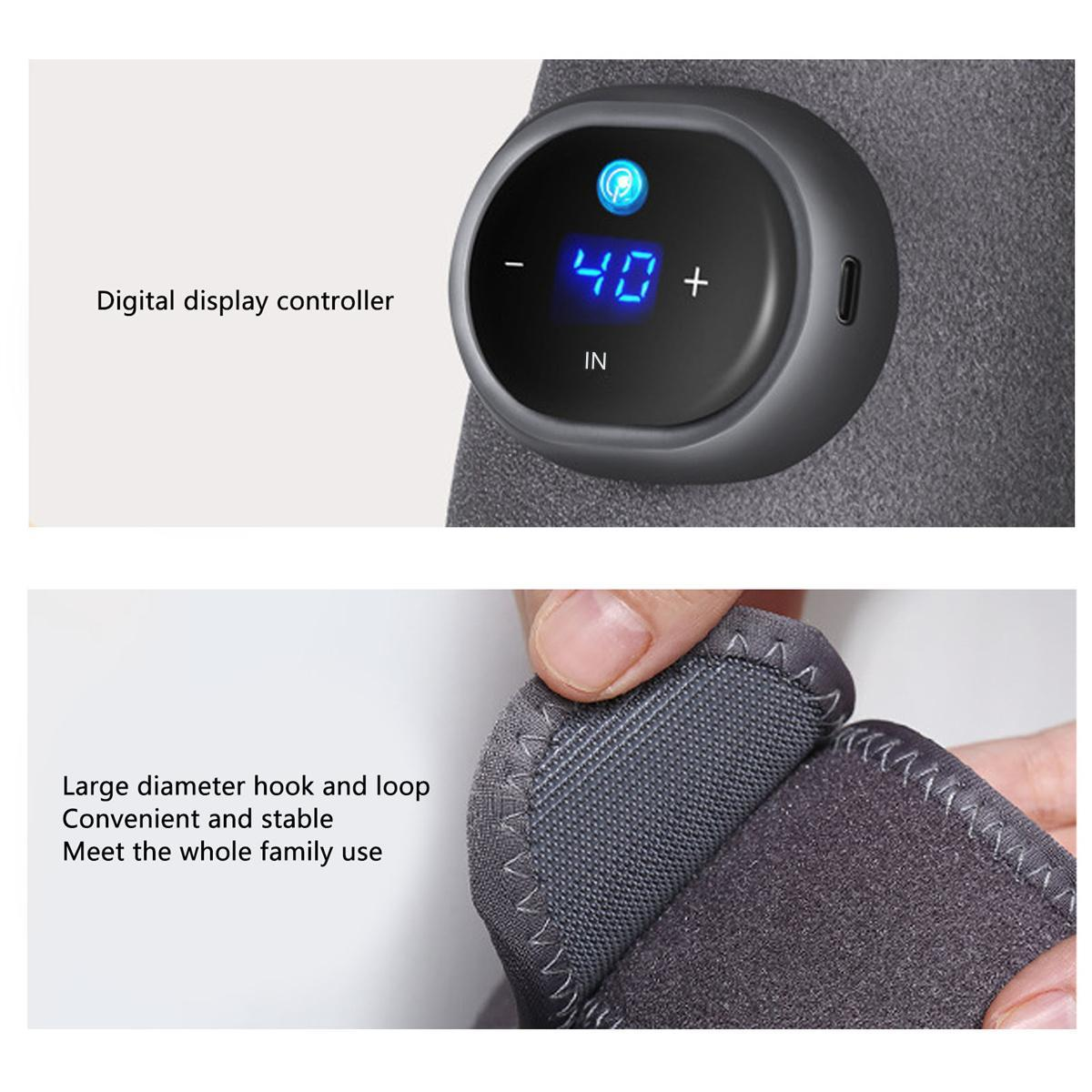 Ein digitaler Display-Controller mit Knöpfen und der Zahl 40 sowie einem Klettverschlussdetail.