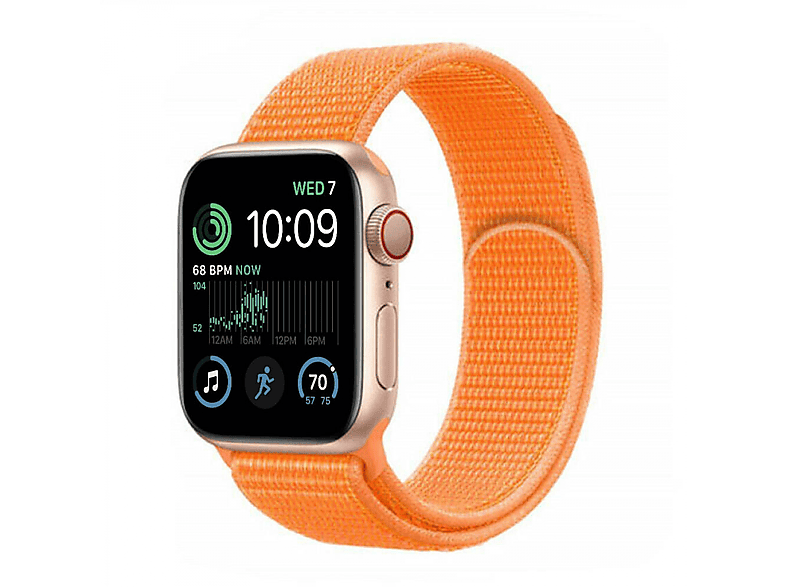 NA1, Ersatzarmband, Apple, Watch SE 2022 40mm, Papaya SATURN