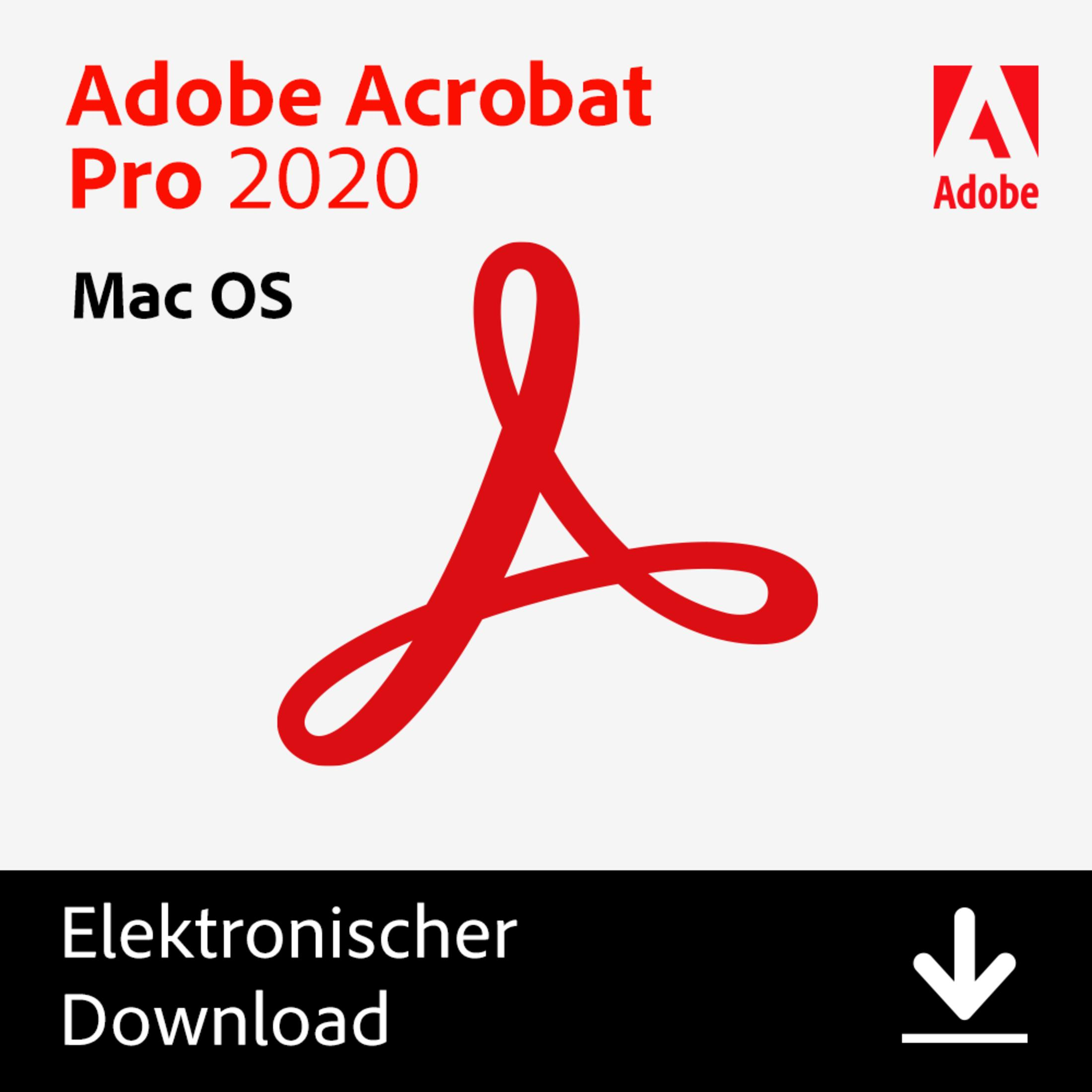 Adobe Acrobat Pro 2020 per Mac OS, download elettronico.