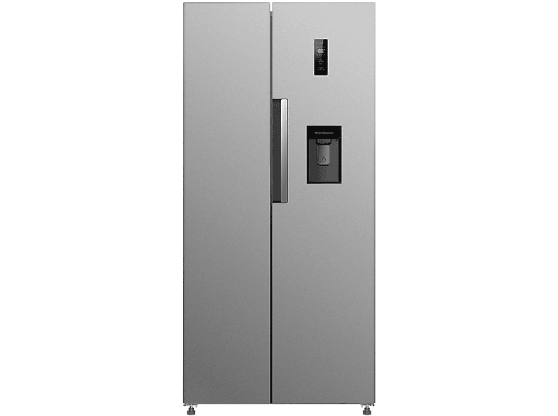 PKM KHSBS495ENFDIX Side by Side Kühl- und Gefrierkombination (E, 178,5 cm hoch, silber)