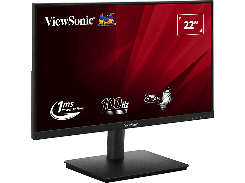 VIEWSONIC VA220-H 22 Zoll Full-HD Monitor (1 ms Reaktionszeit , 100 Hz , 100 Hz nativ)