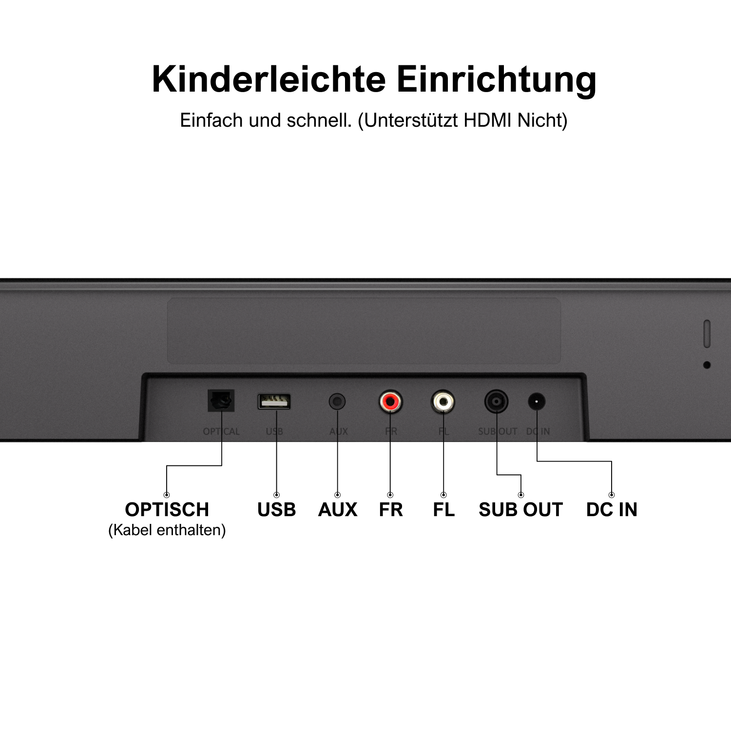 ULTIMEA Aura A40 7.1 Surround Soundsytem mit 4" Subwoofer, Soundbar, Schwarz