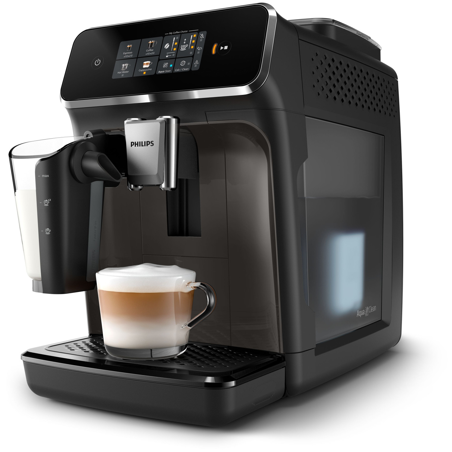 MACCHINA CAFFÈ AUTOMATICA PHILIPS EP2334/10, Pressione pompa 15,0 bar, Potenza 1500,00 W, Programmi Preparazione di caffè, Preparazione di caffè espresso, Preparazione di cappuccino, Programma pulizia, Nero