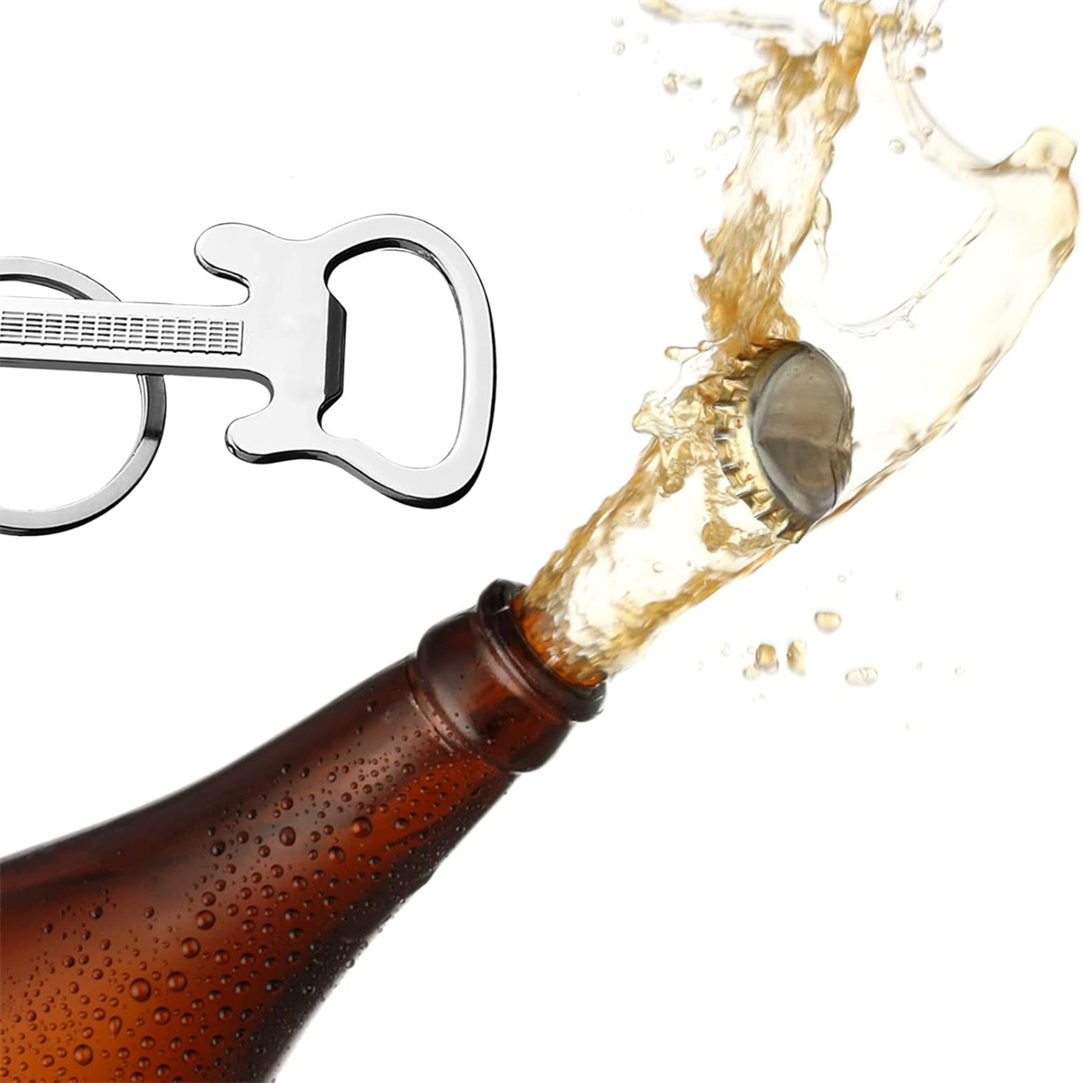 Bierflasche mit Flaschenöffner.