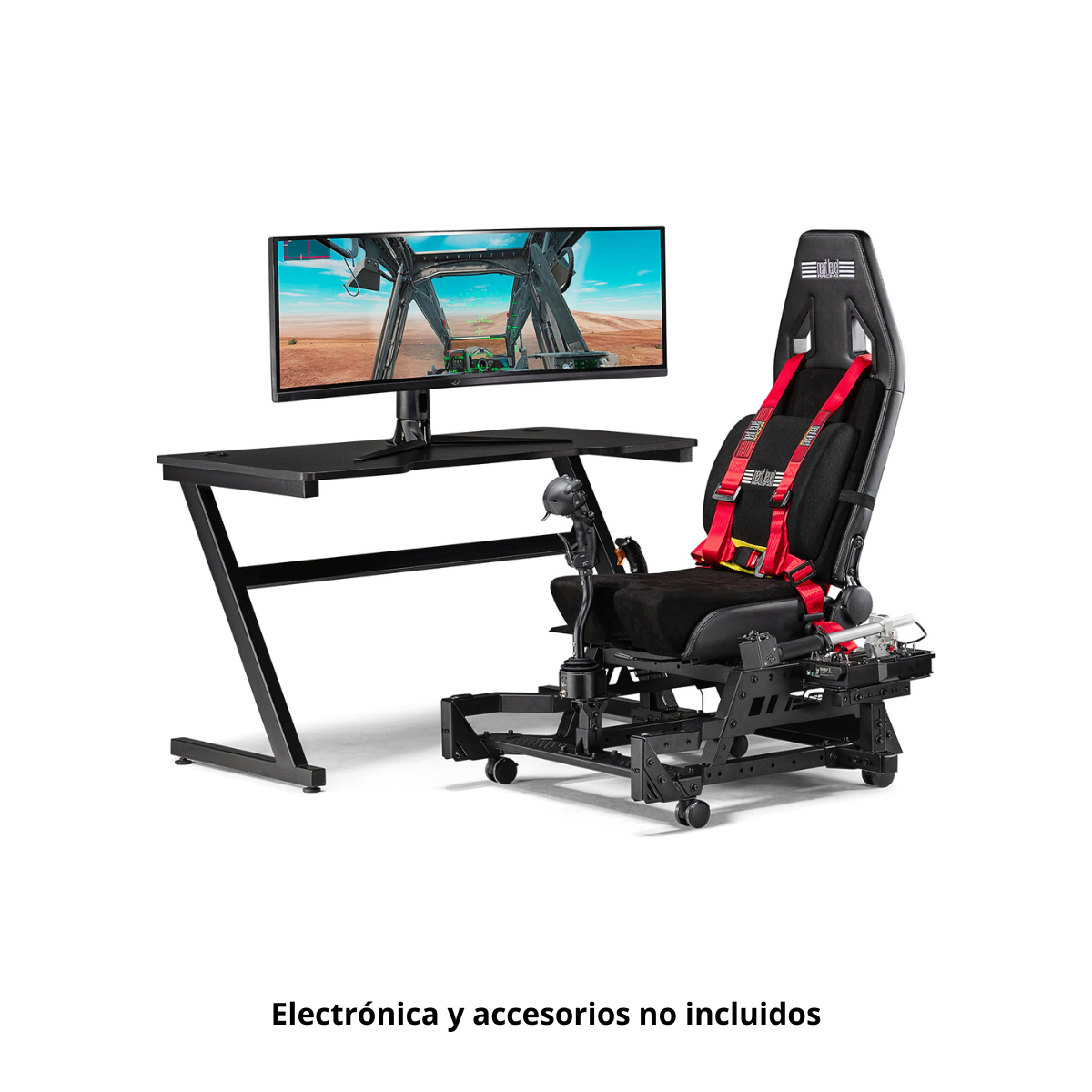 Simulador de vuelo - NEXT LEVEL RACING Flight Seat Pro, Negro