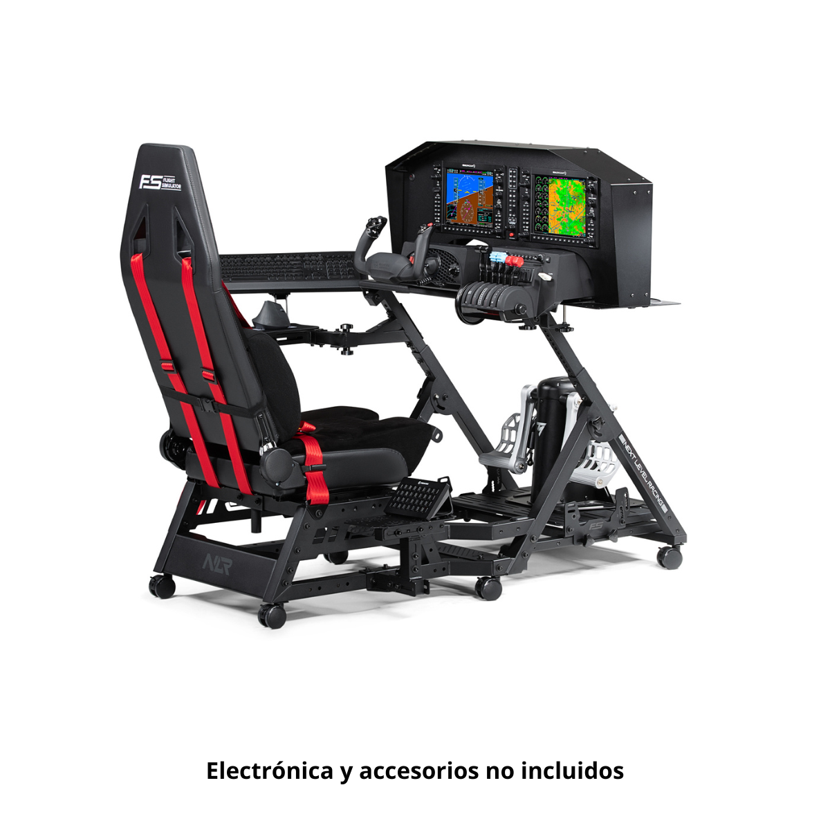 Simulador de vuelo - NEXT LEVEL RACING Flight Seat Pro, Negro