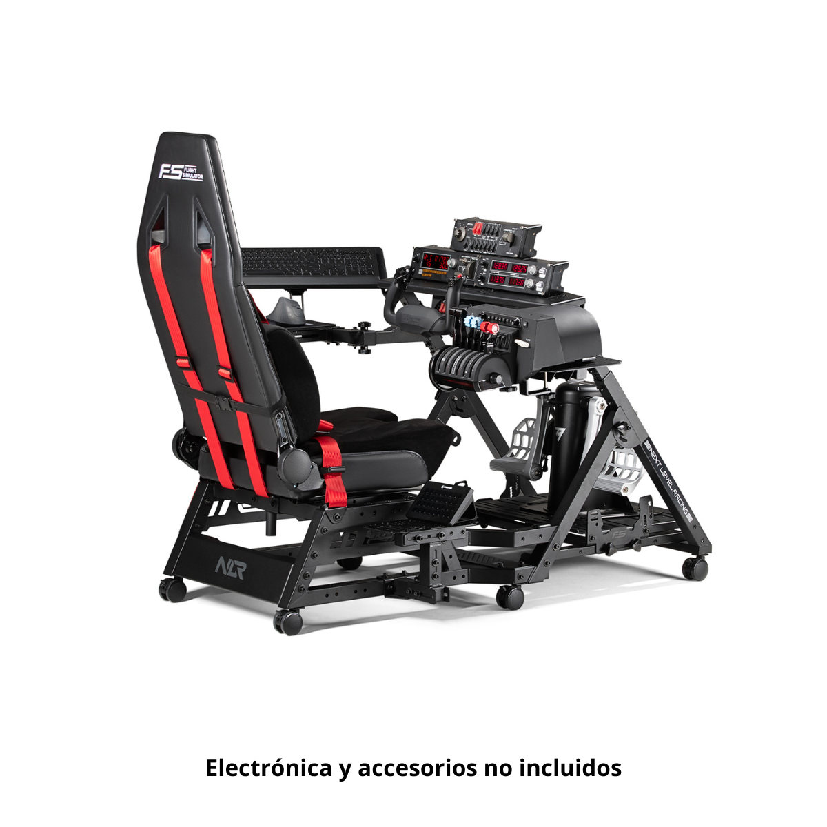 Simulador de vuelo - NEXT LEVEL RACING Flight Seat Pro, Negro