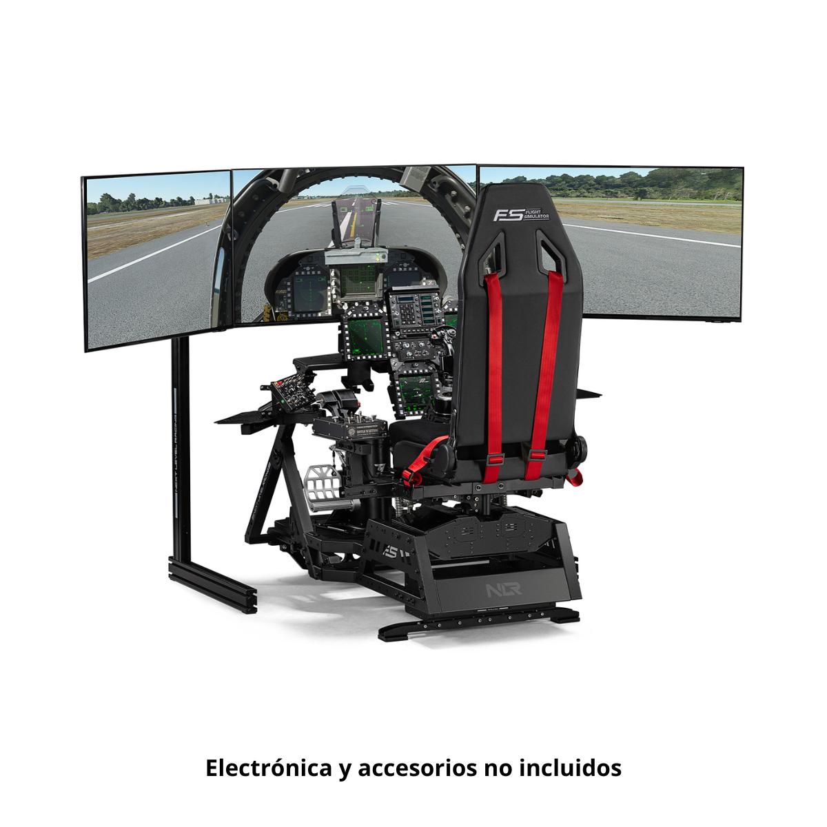 Simulador de vuelo - NEXT LEVEL RACING Flight Seat Pro, Negro