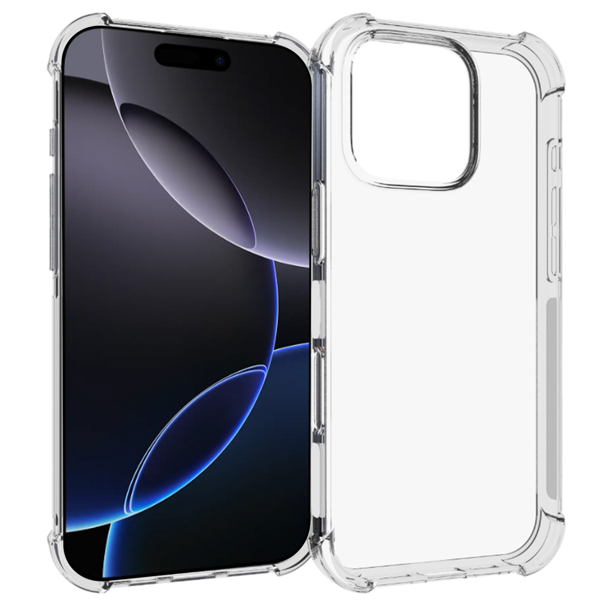 Een doorzichtig telefoonhoesje.