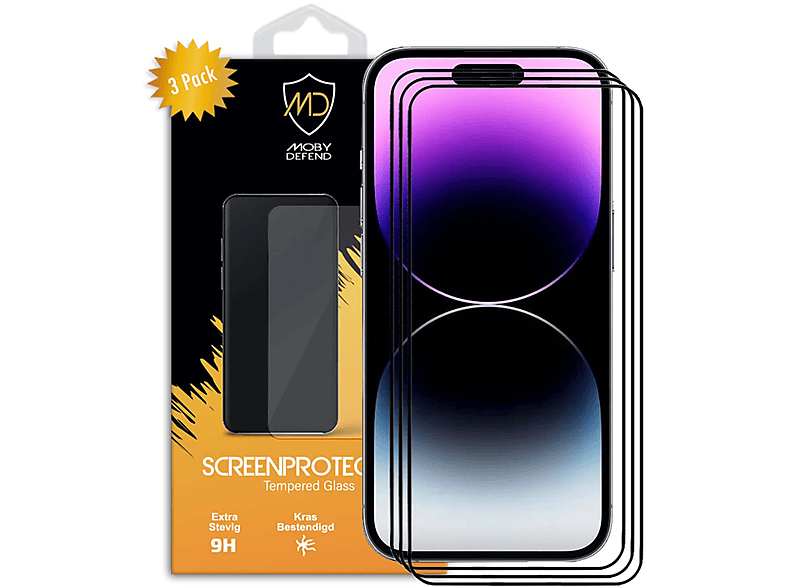 MOBYDEFEND 2-Pack Screensavers Met Zwarte Randen Gehard Glas Geschikt Voor Google Pixel 10 Pro Screenprotectors Voor Google Google Pixel 10 Pro Transparant 159180691