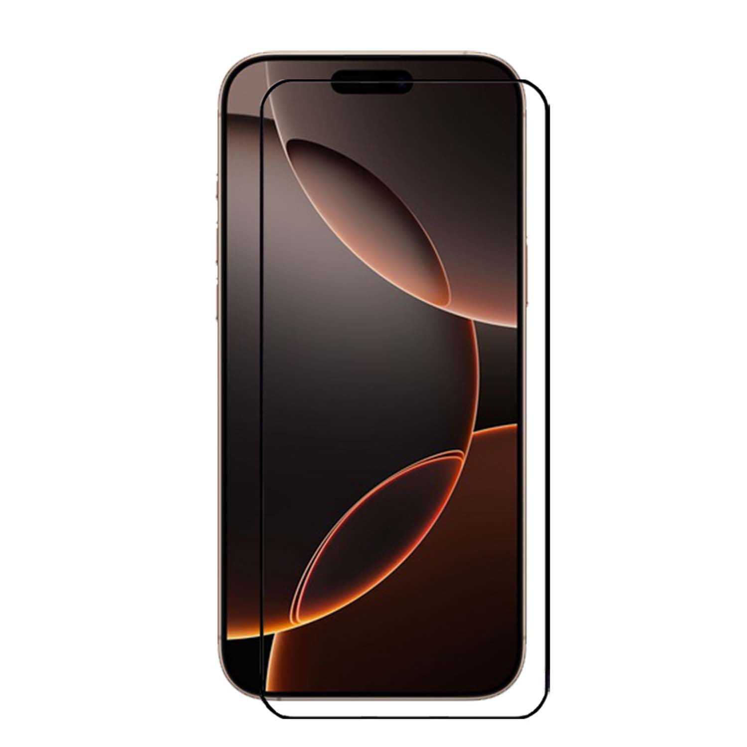 Smartphone avec protecteur d'écran appliqué, montrant l'écran avec une interface.