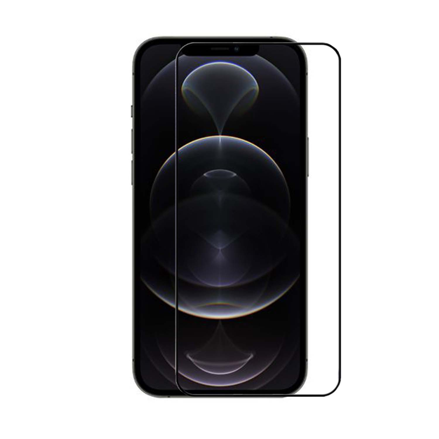 Smartphone avec protecteur d'écran appliqué. Le protecteur est transparent et montre l'écran du téléphone.